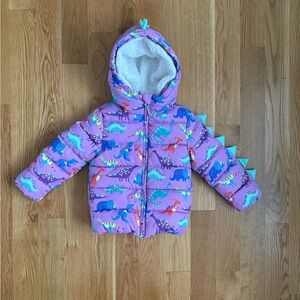 Gymboree Size 3T Dinosaur Print Hooded Jacket NWOT